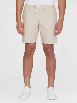 KNOWLEDGE COTTON APPAREL Boardwalk Shorts With Elastic Waist light feather gray