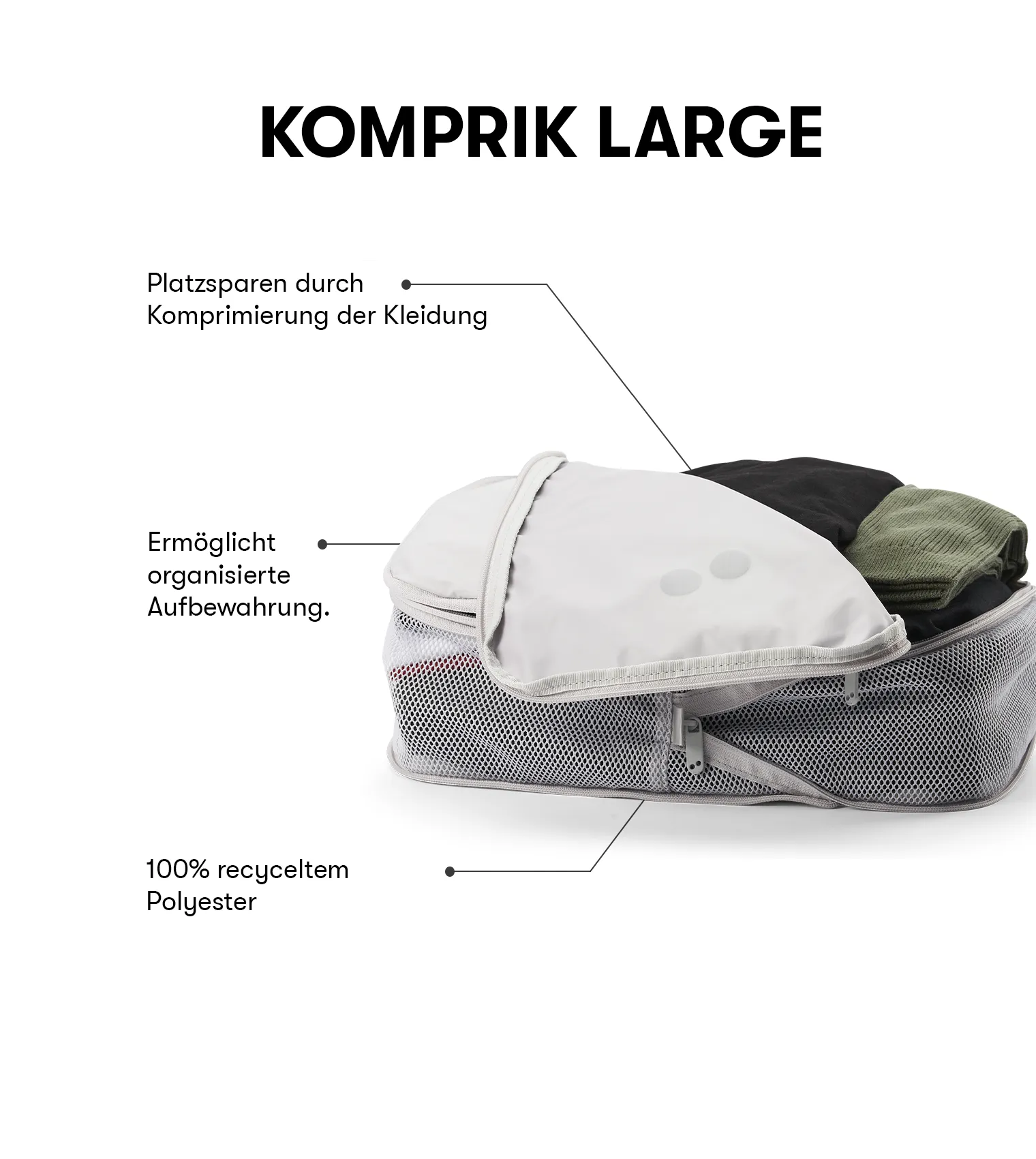 Komprik Large - Glacier Grey