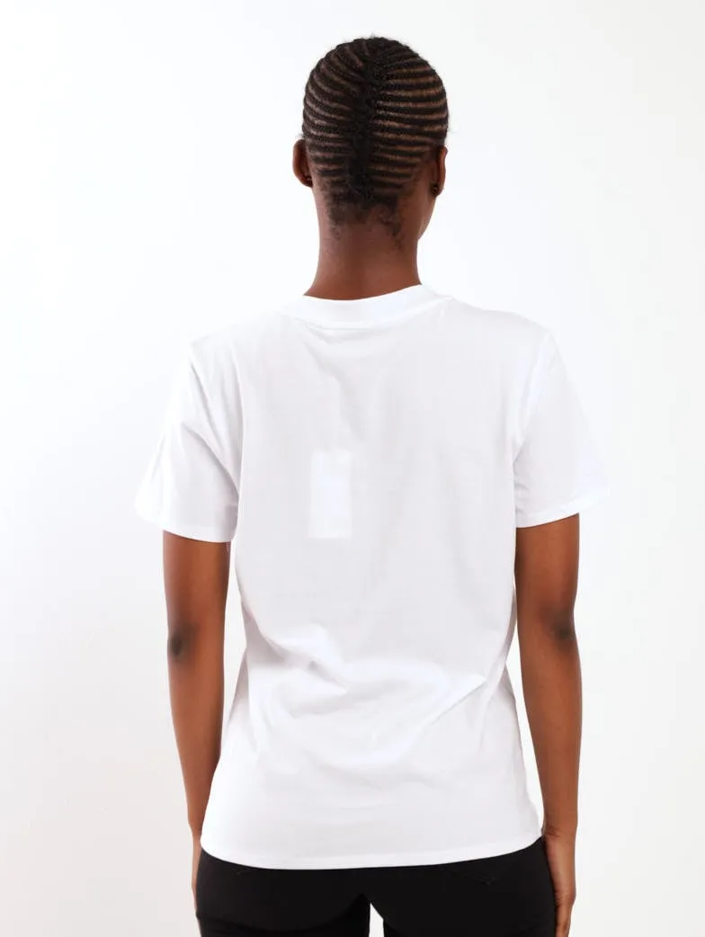 Ladies Eco Classic Logo Tee - White