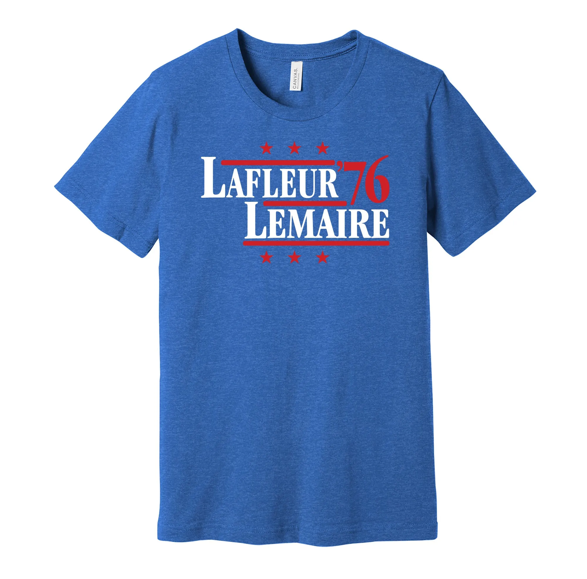 Lafleur & Lemaire '76 - Montreal Hockey Legends Political Campaign Parody T-Shirt - Hyper Than Hype Shirts