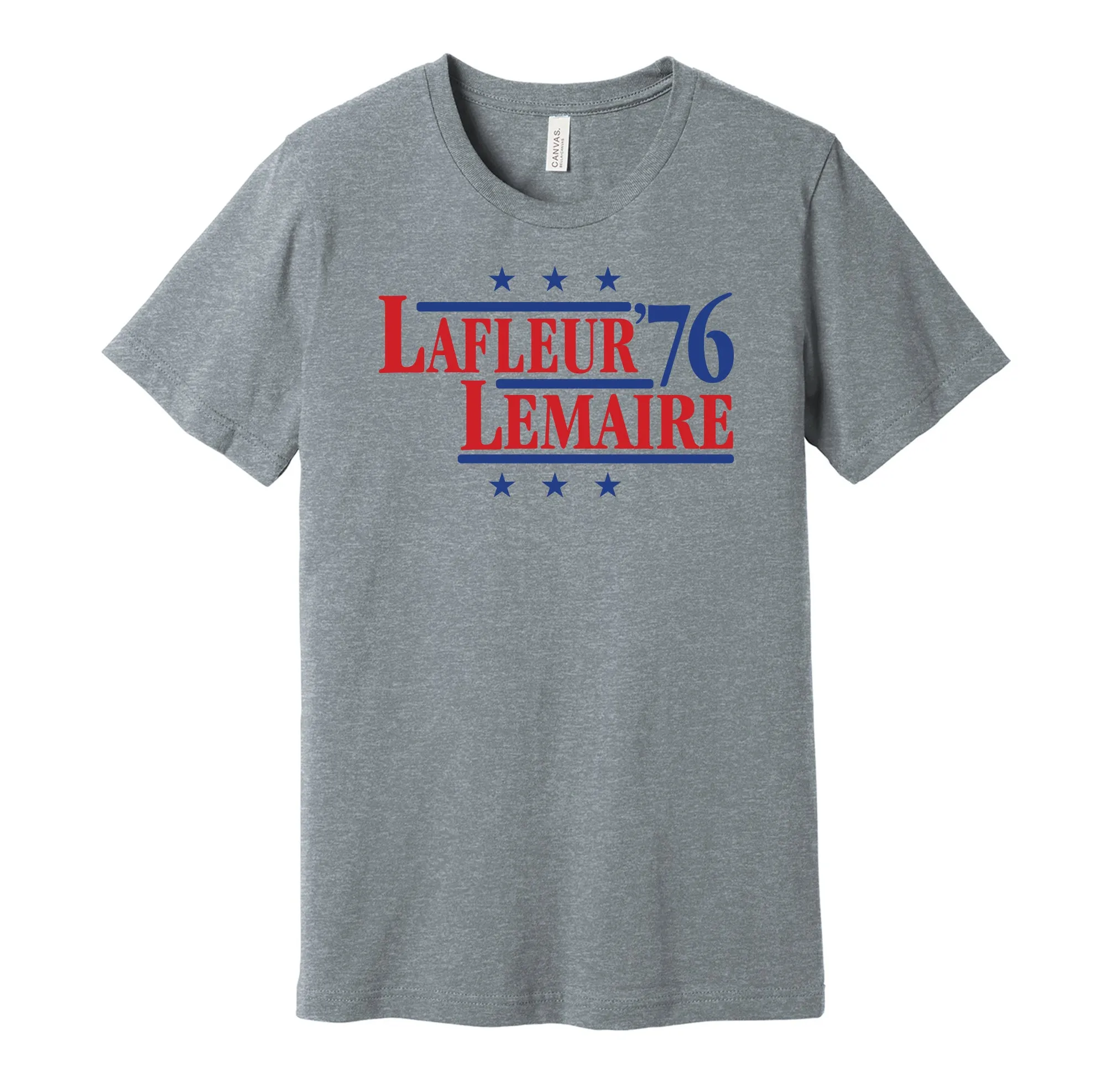Lafleur & Lemaire '76 - Montreal Hockey Legends Political Campaign Parody T-Shirt - Hyper Than Hype Shirts