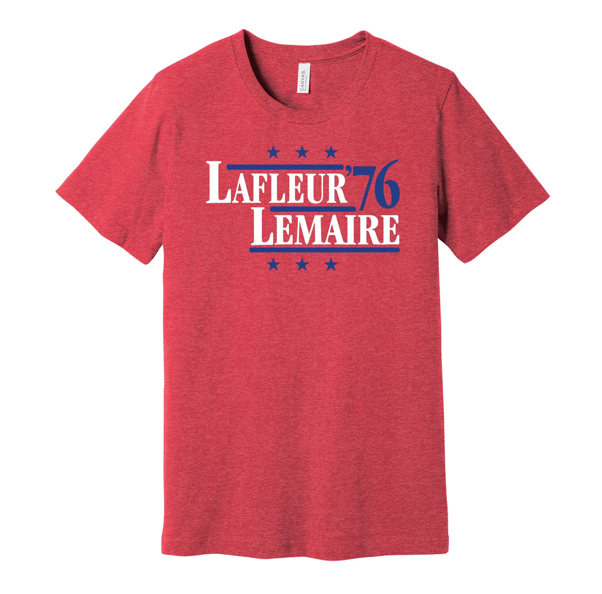Lafleur & Lemaire '76 - Montreal Hockey Legends Political Campaign Parody T-Shirt - Hyper Than Hype Shirts