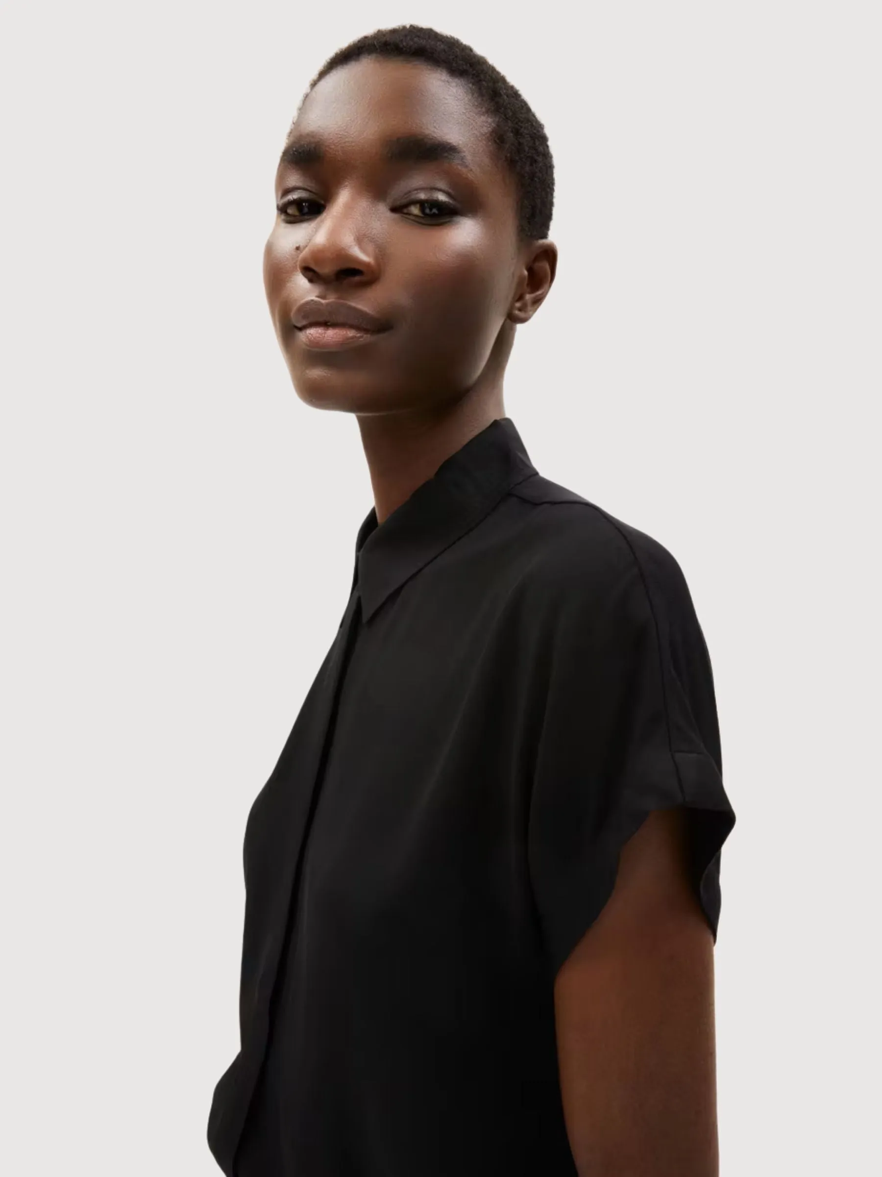Larisaana Black Blouse Woman | Armedangels