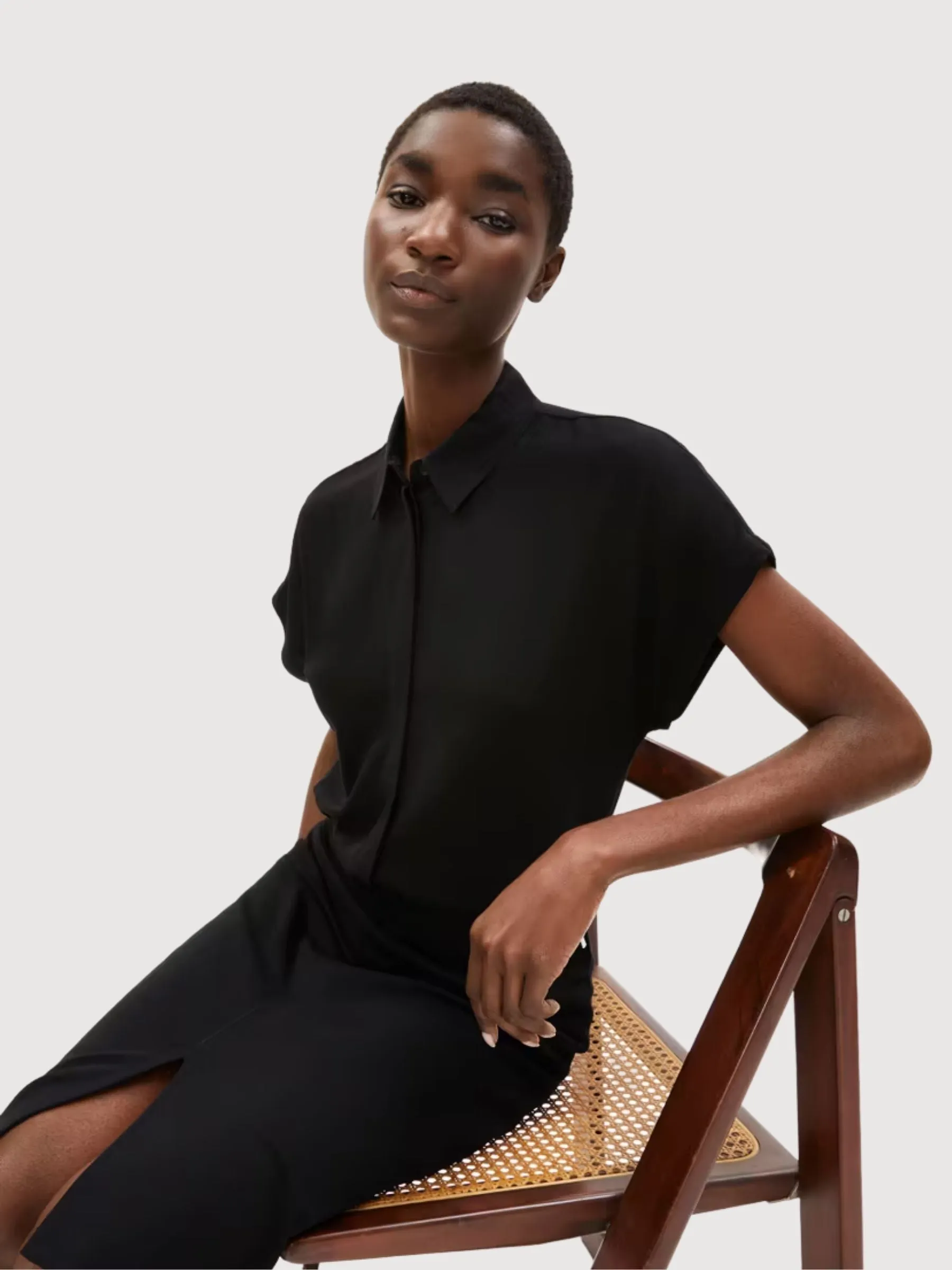 Larisaana Black Blouse Woman | Armedangels