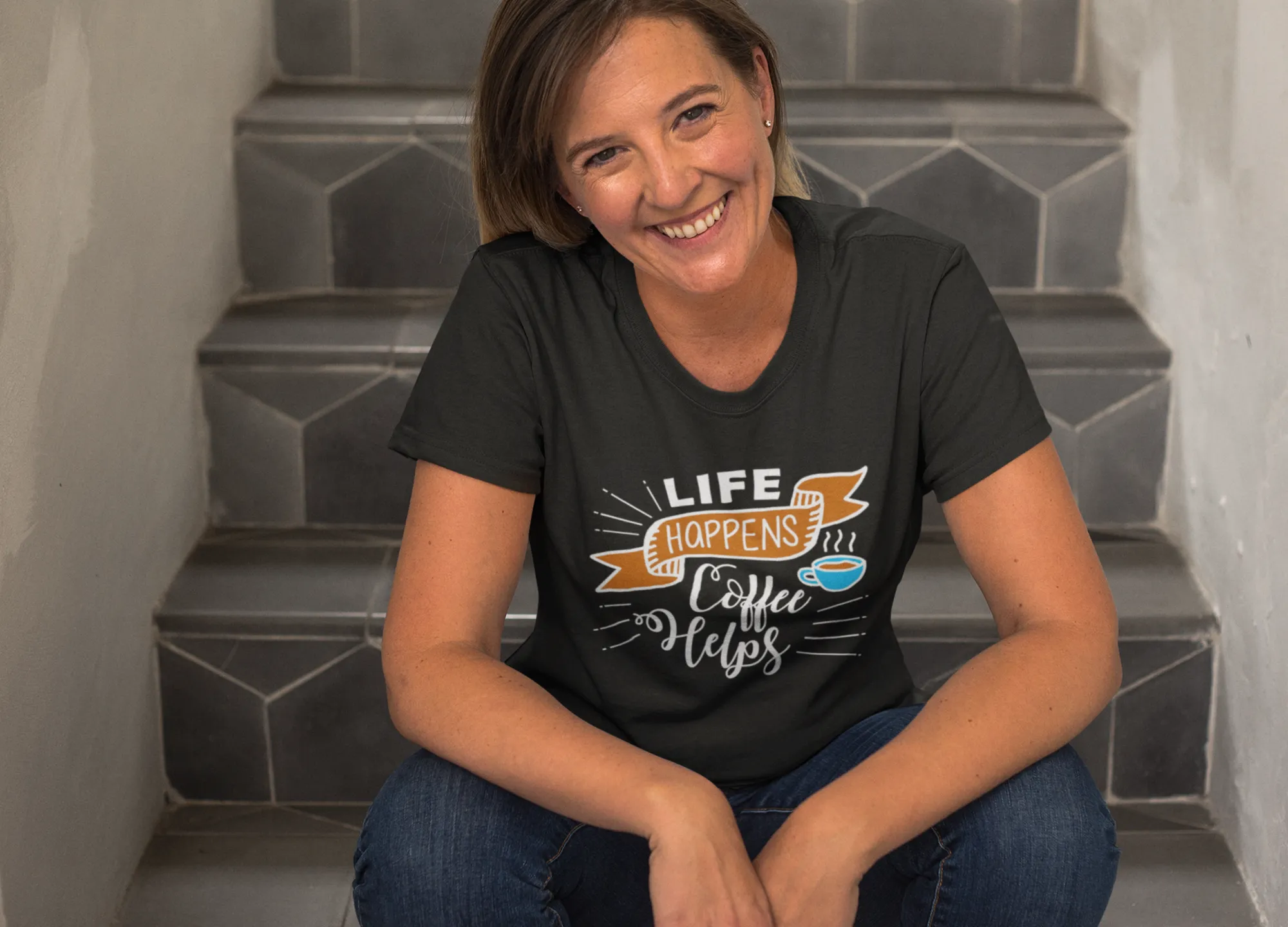 Life Happens Coffee Helps Shirt