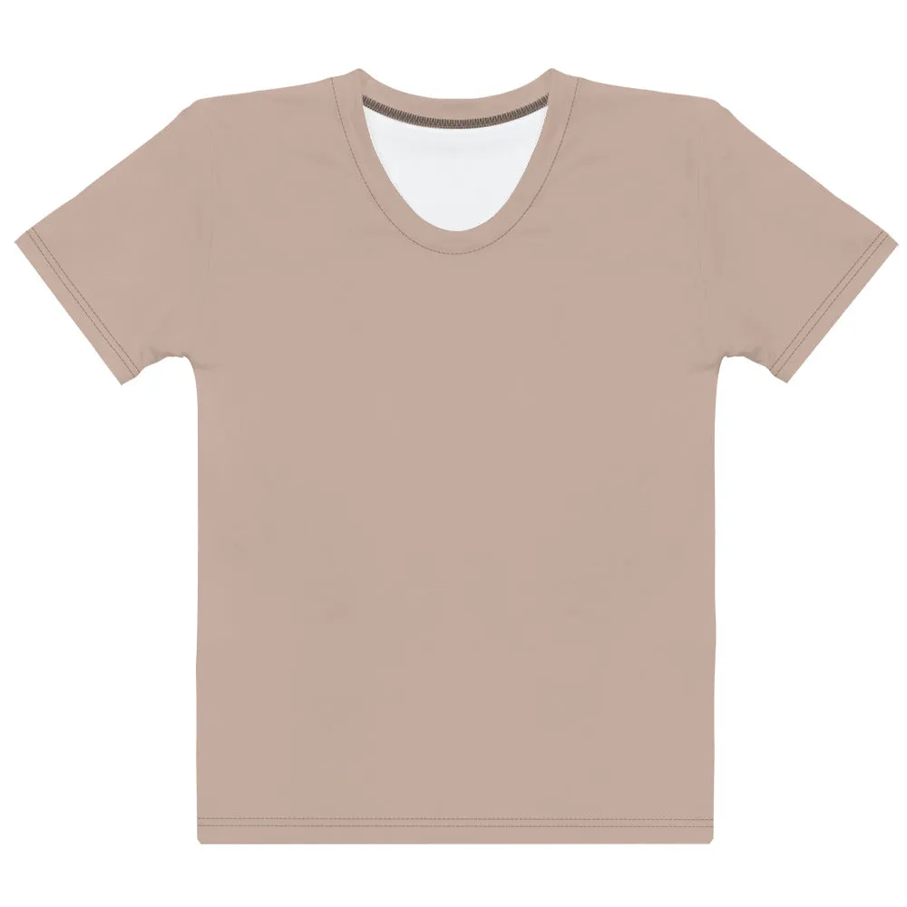Light Brown - Sustainably Made Women’s Short Sleeve Tee