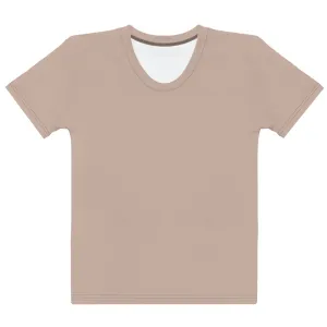 Light Brown - Sustainably Made Women’s Short Sleeve Tee