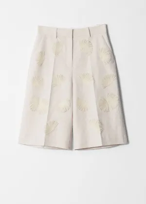 Linen-Blend Bermuda Shorts