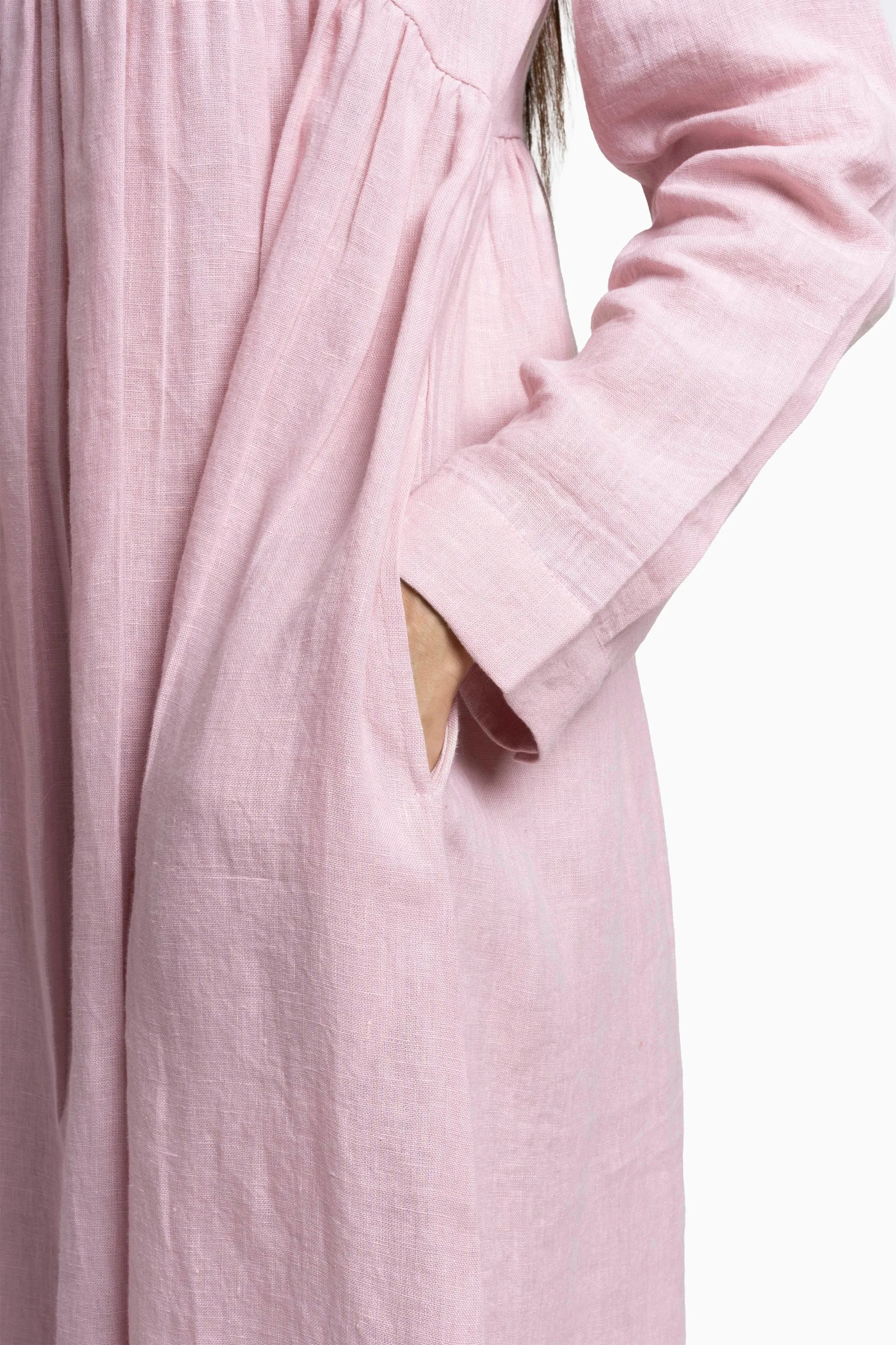 Linen Harbor Maxi Dress-Oatmeal
