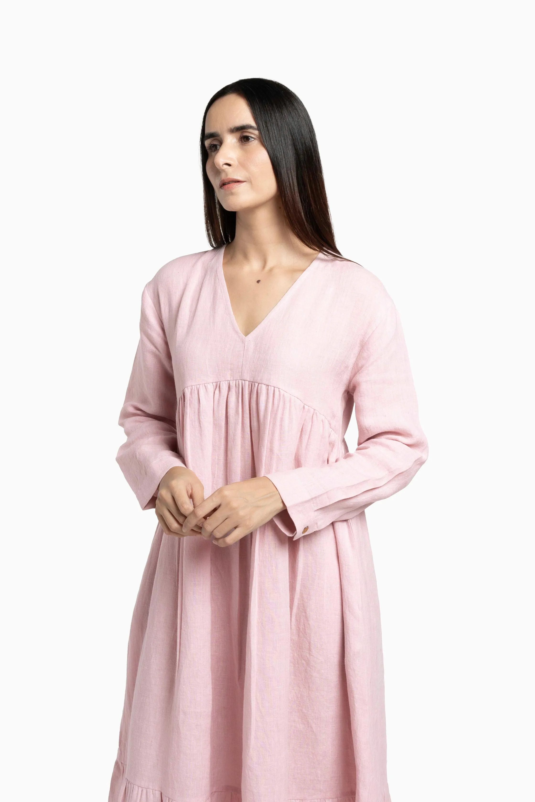 Linen Harbor Maxi Dress-Oatmeal