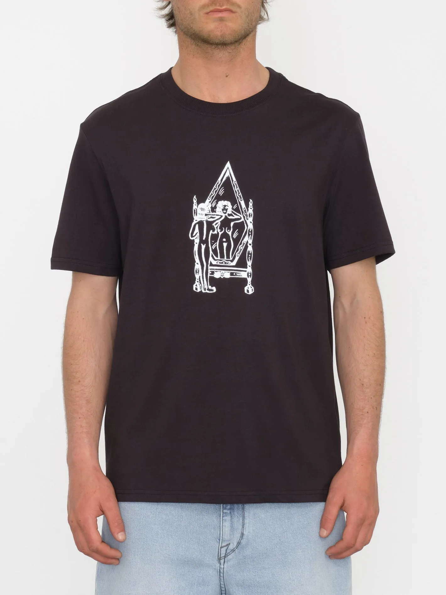 Lintell Mirror T-shirt - BLACK