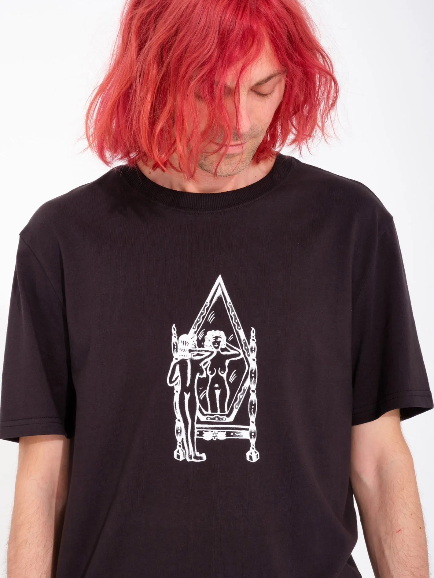 Lintell Mirror T-shirt - BLACK
