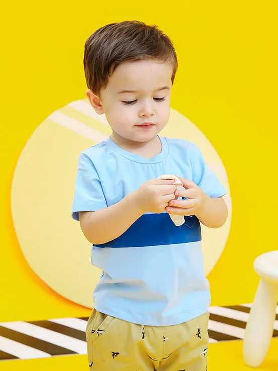 Little Boys Shark White T-shirt