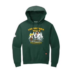 Log Driver's Waltz White Water Hoodie - Forest Green