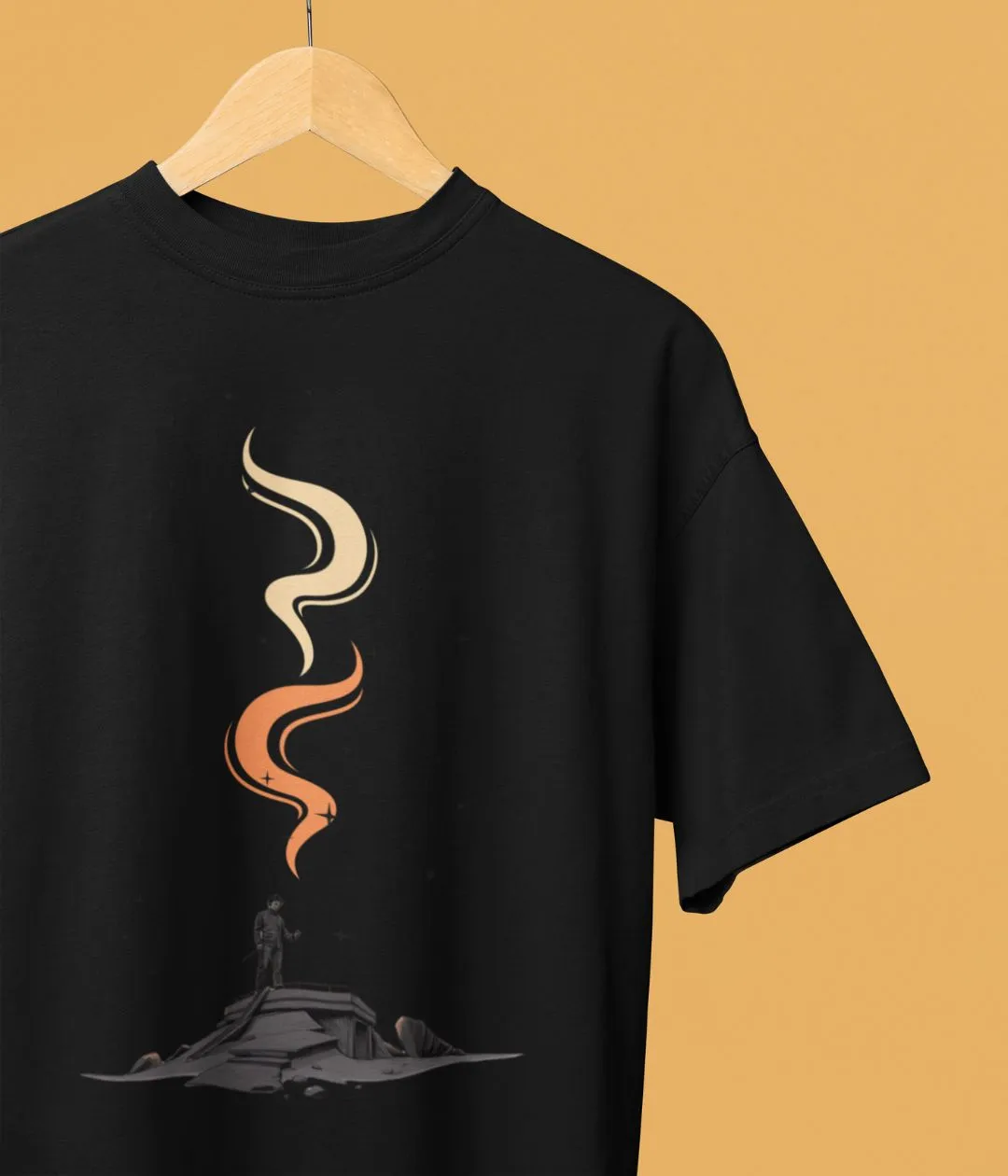 Lone Inferno - Oversized Classic T-Shirt - Dark
