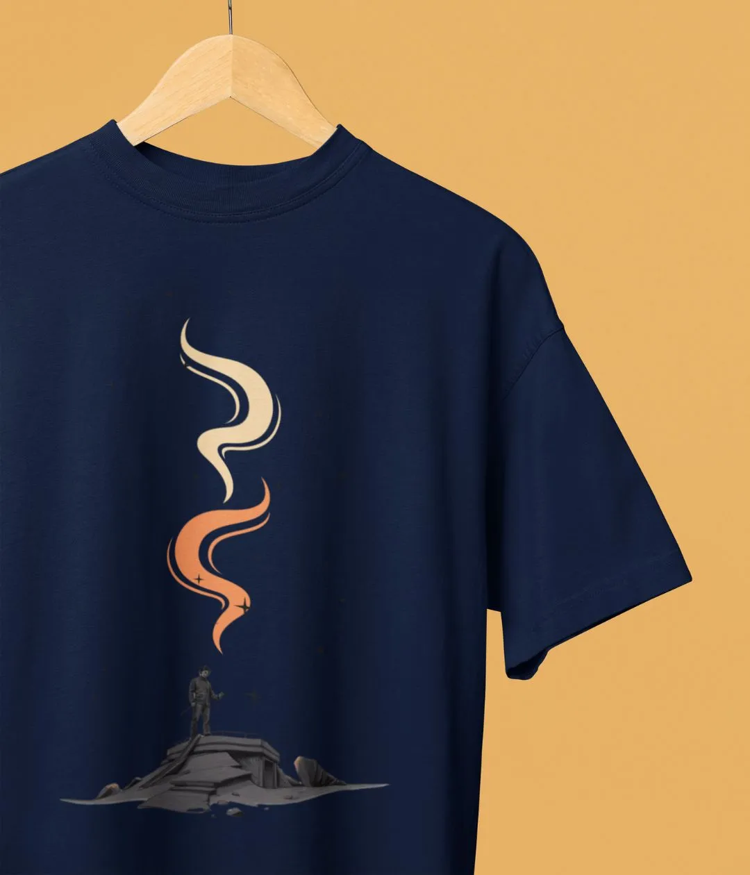 Lone Inferno - Oversized Classic T-Shirt - Dark