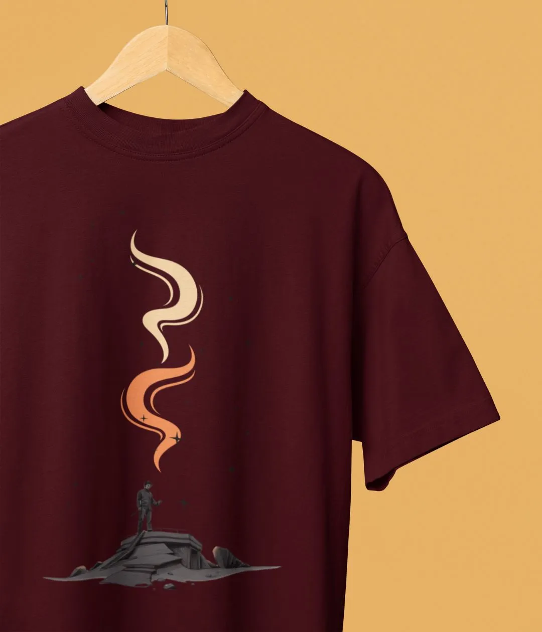 Lone Inferno - Oversized Classic T-Shirt - Dark