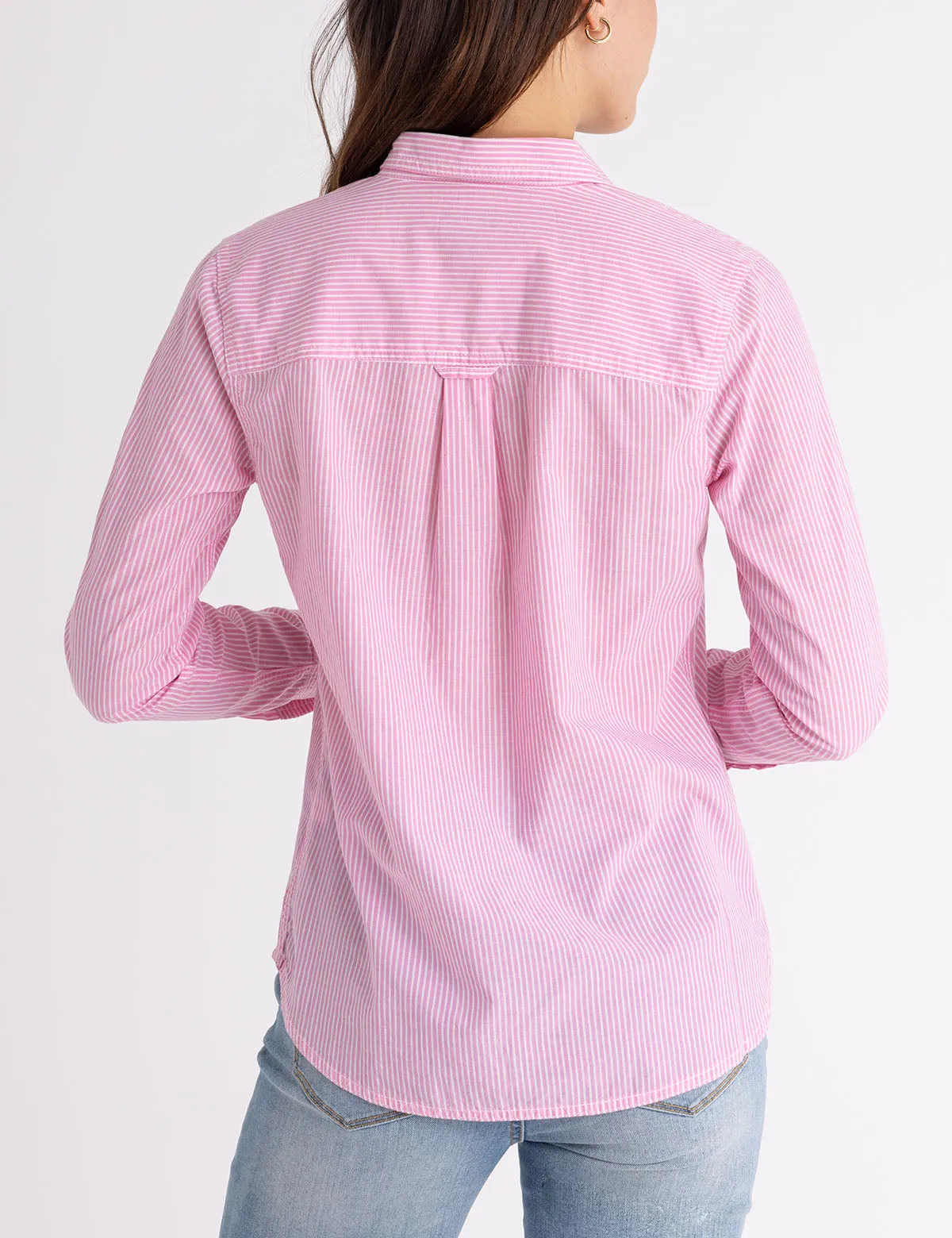 LONG SLEEVE AIRY STRIPE SHIRT