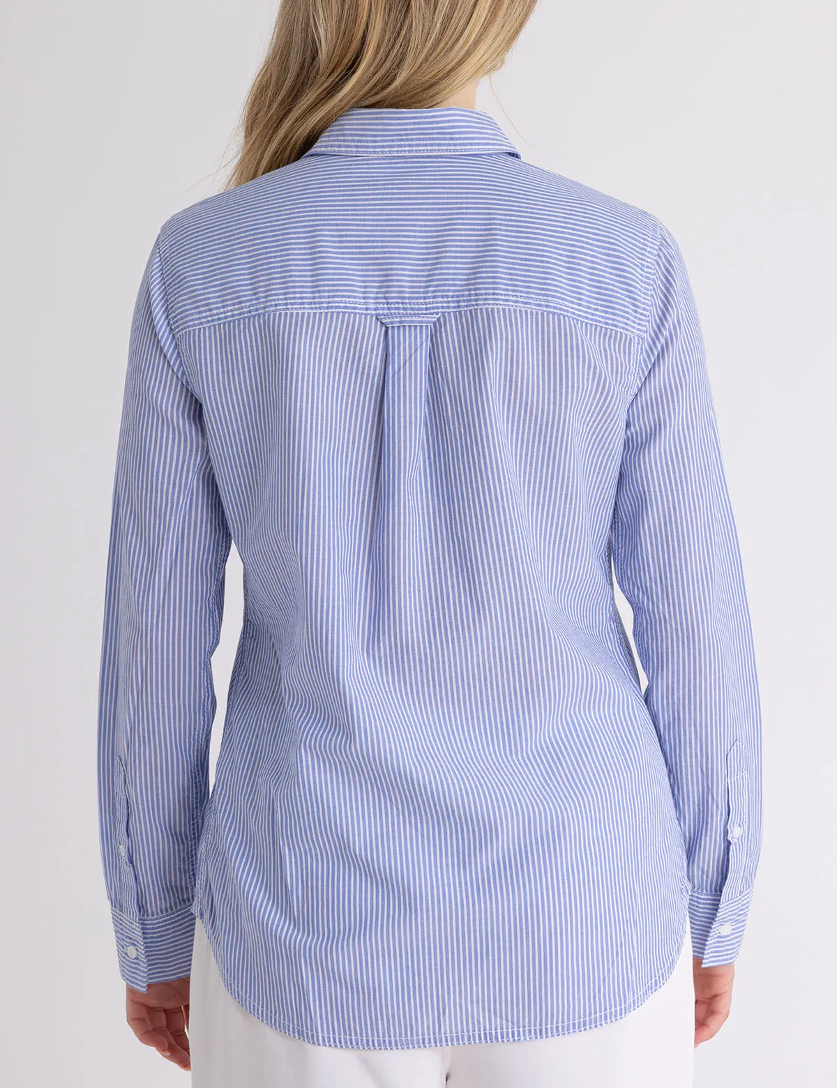 LONG SLEEVE AIRY STRIPE SHIRT