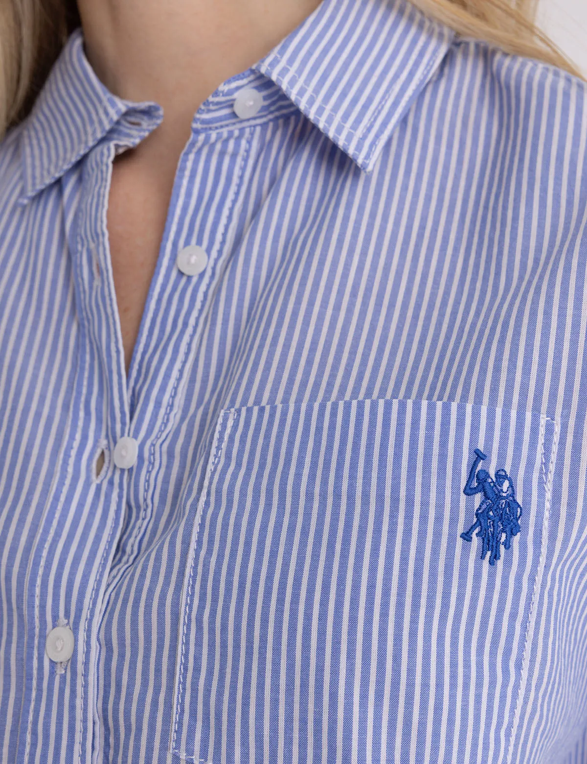 LONG SLEEVE AIRY STRIPE SHIRT