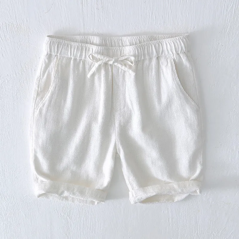 Lorenzo Vitali Ocean Breeze Linen Shorts