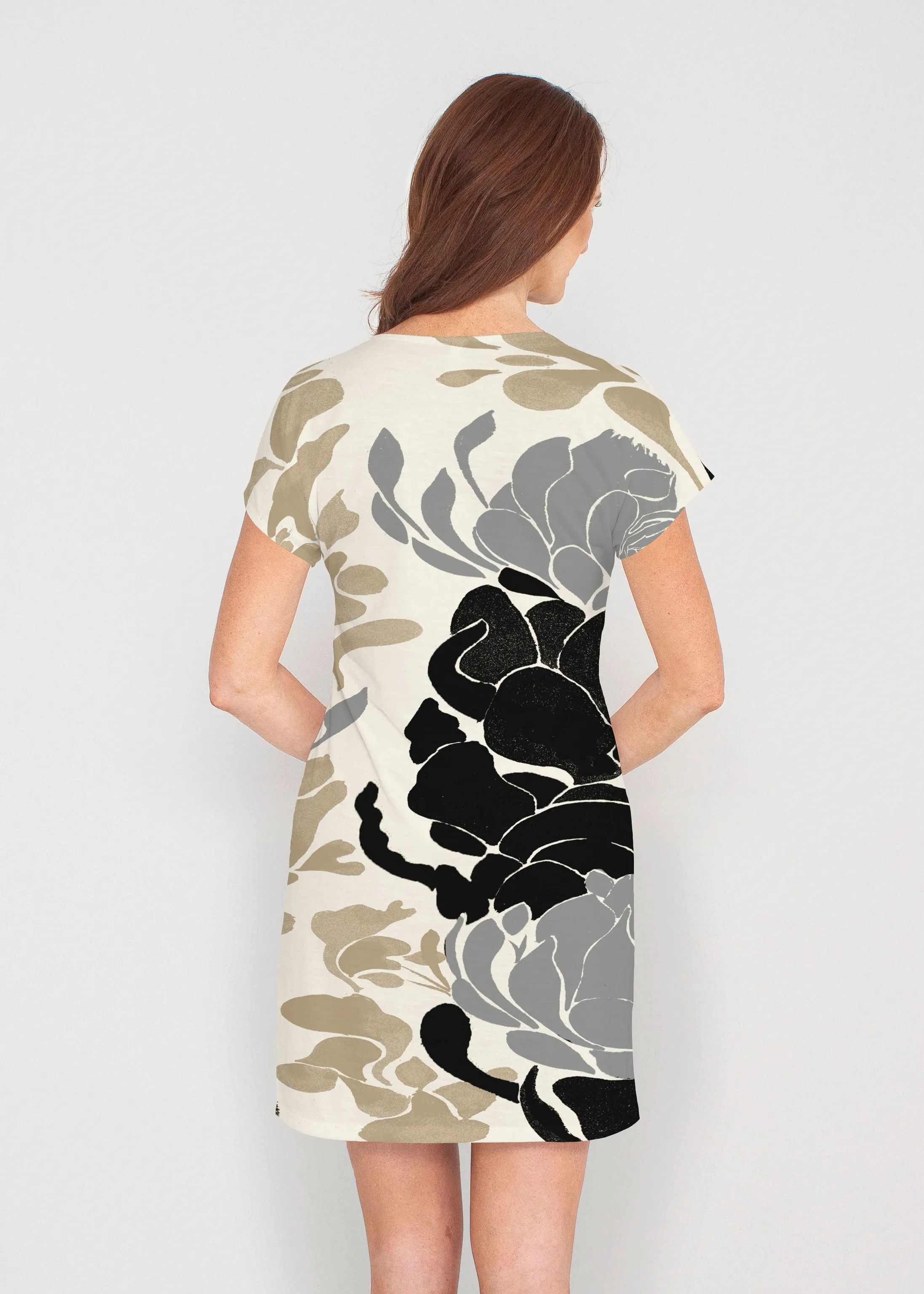 Lotus Grey (23057) ~ Lucy Tee Dress