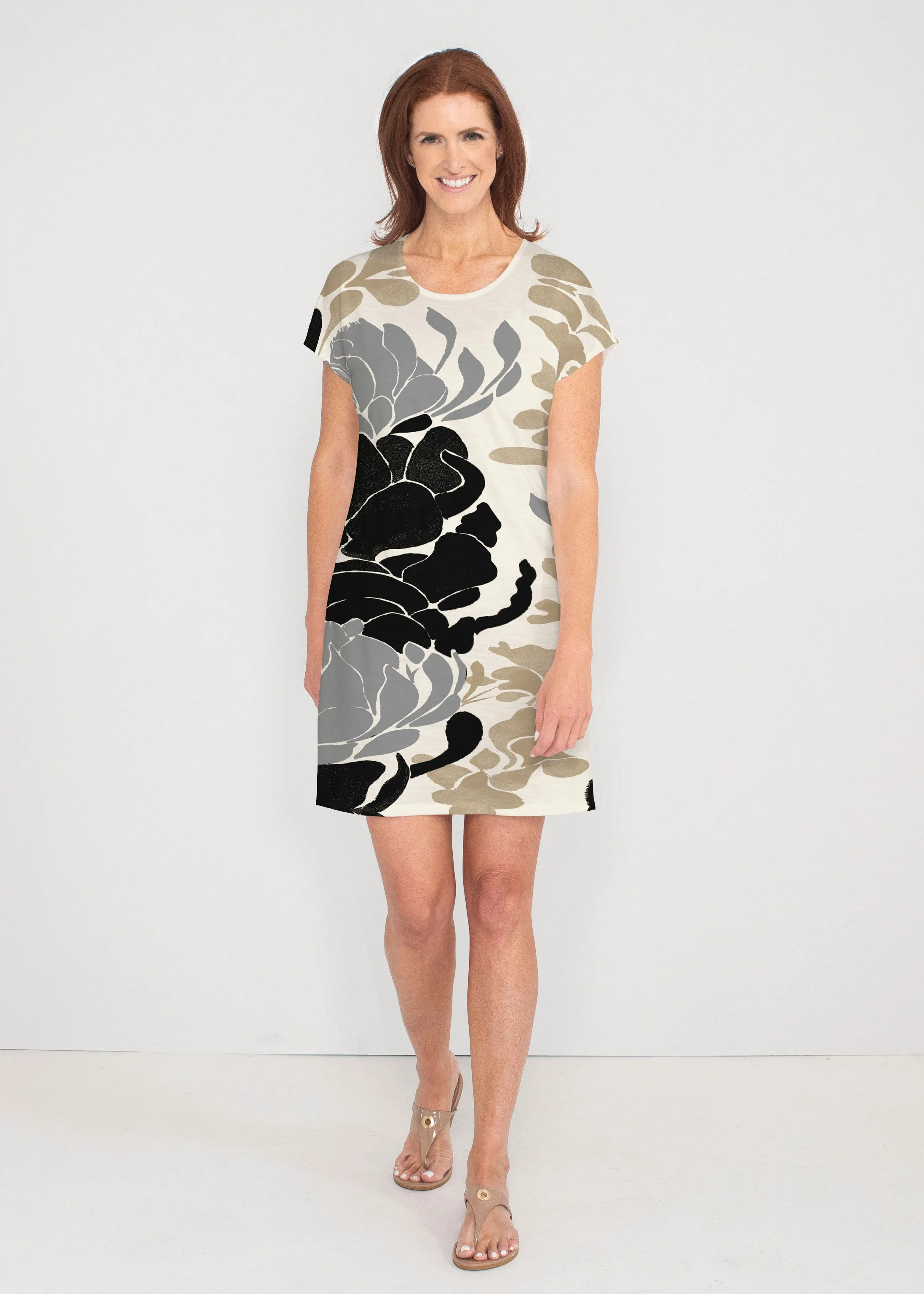 Lotus Grey (23057) ~ Lucy Tee Dress