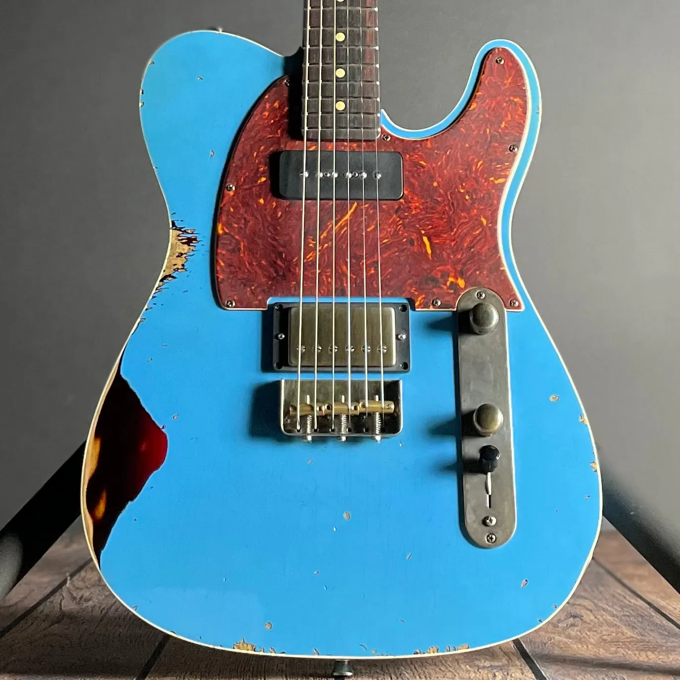 LsL Instruments BadBone 290 "Molokai", Rosewood- Desoto Blue over 3TSB (7lbs 8oz)