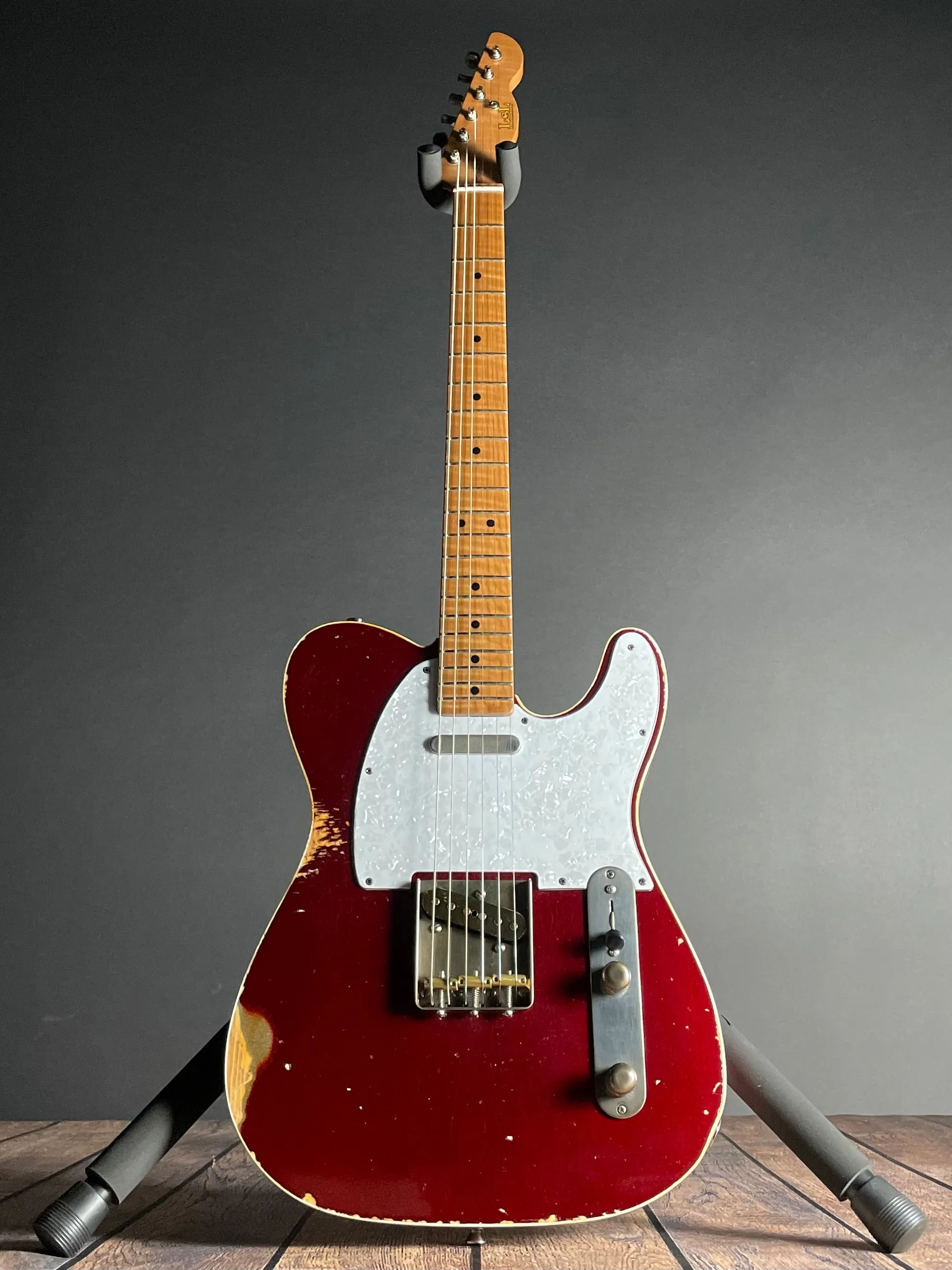 LsL Instruments T Bone "Crimson", Roasted Maple- Candy Apple Red over 3TSB (7lbs 15oz)
