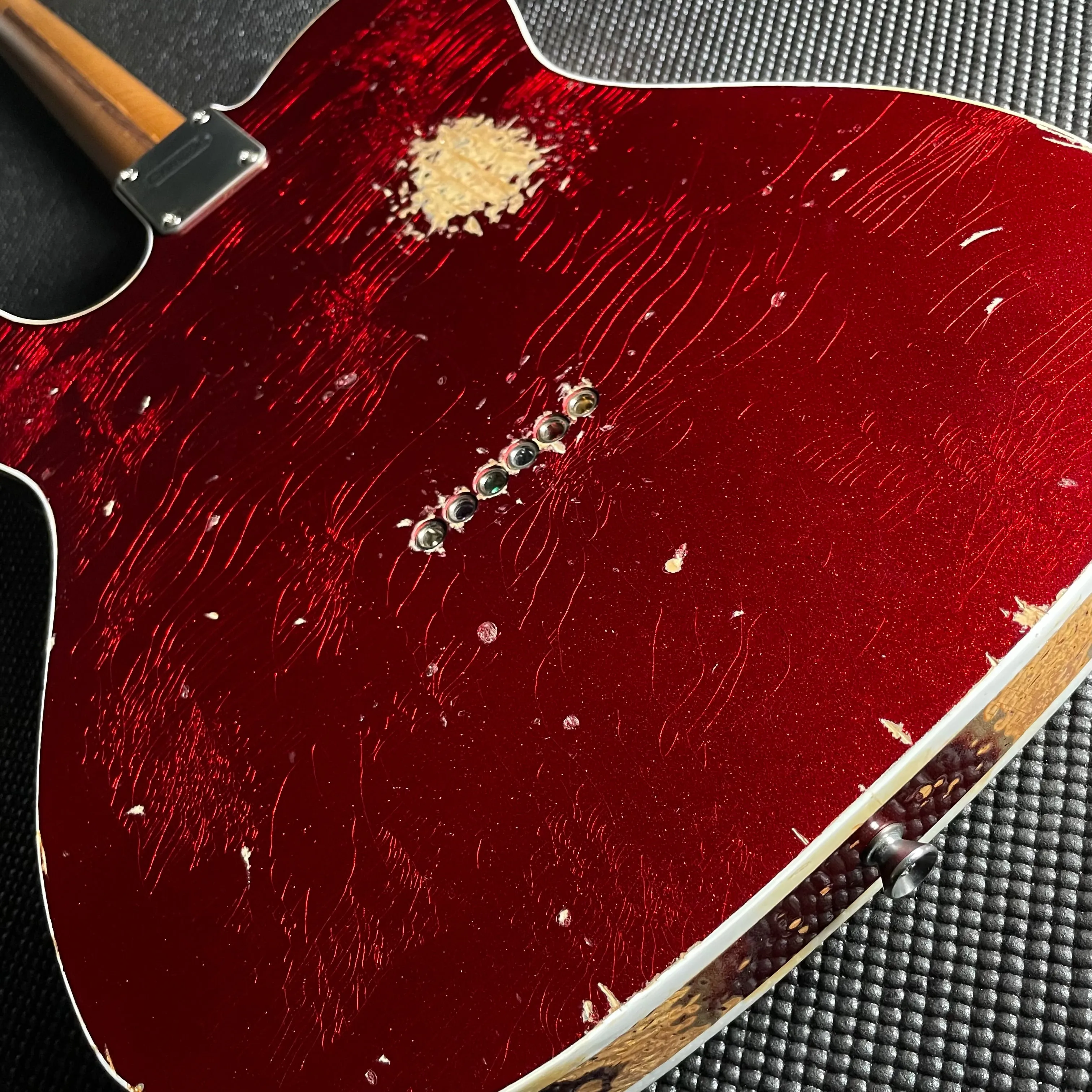 LsL Instruments T Bone "Crimson", Roasted Maple- Candy Apple Red over 3TSB (7lbs 15oz)