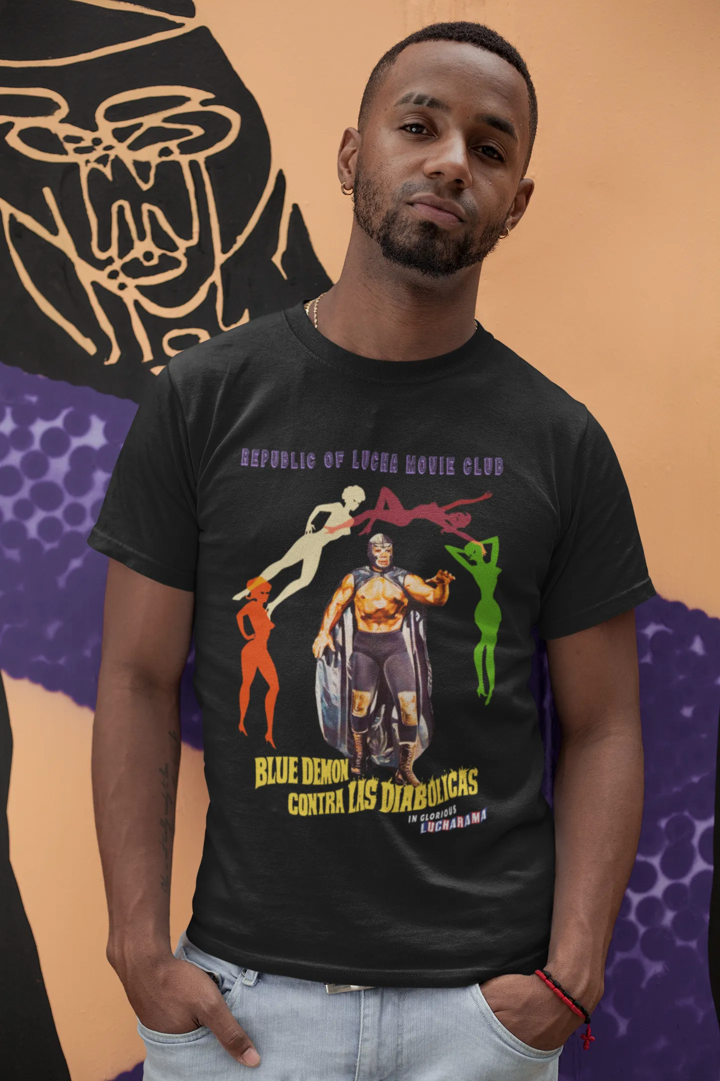 Lucha Movie Club: "BLUE DEMON CONTRA LAS DIABOLICAS" t-shirt