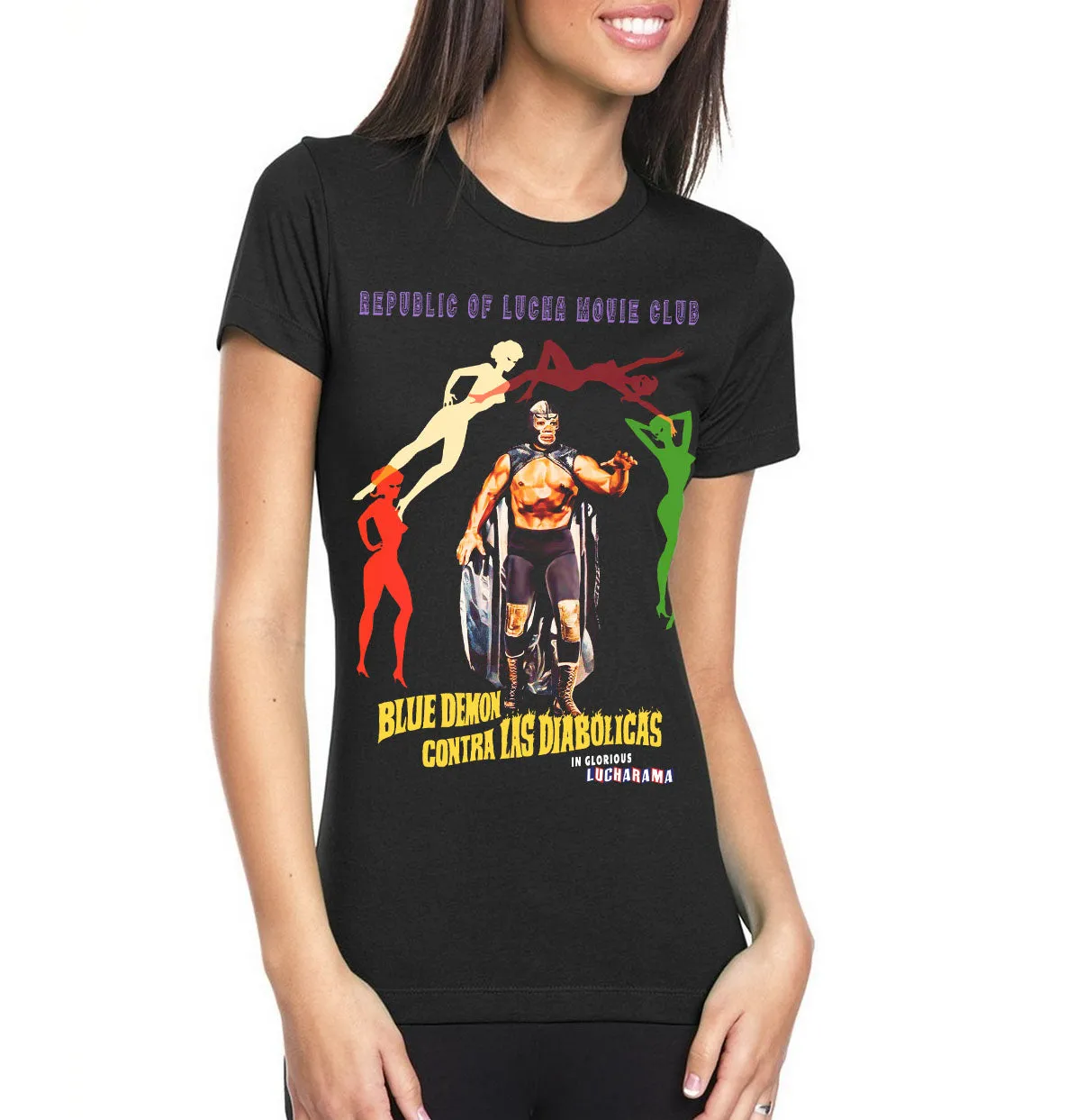 Lucha Movie Club: "BLUE DEMON CONTRA LAS DIABOLICAS" t-shirt