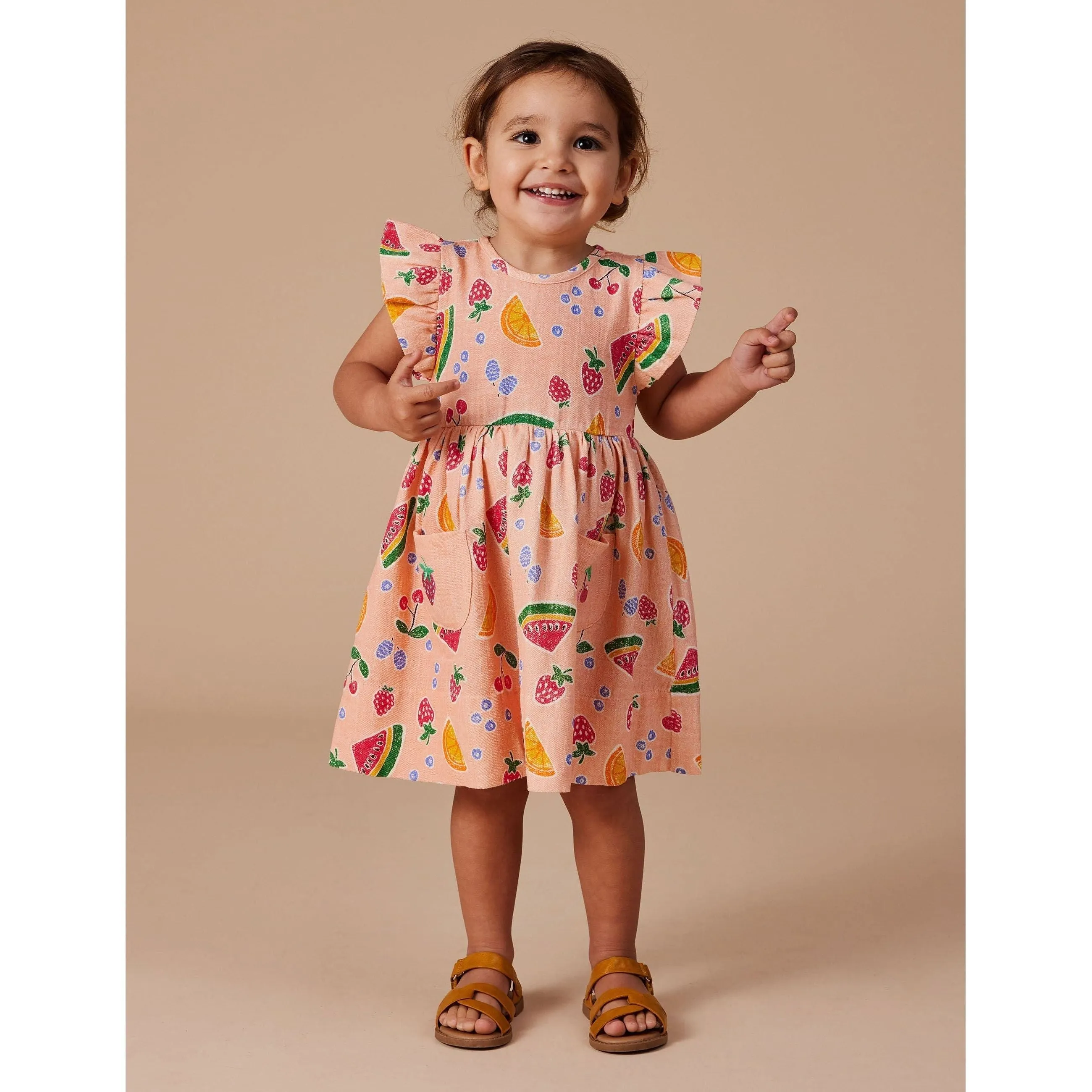 Lyla Linen Dress Fruit Salad