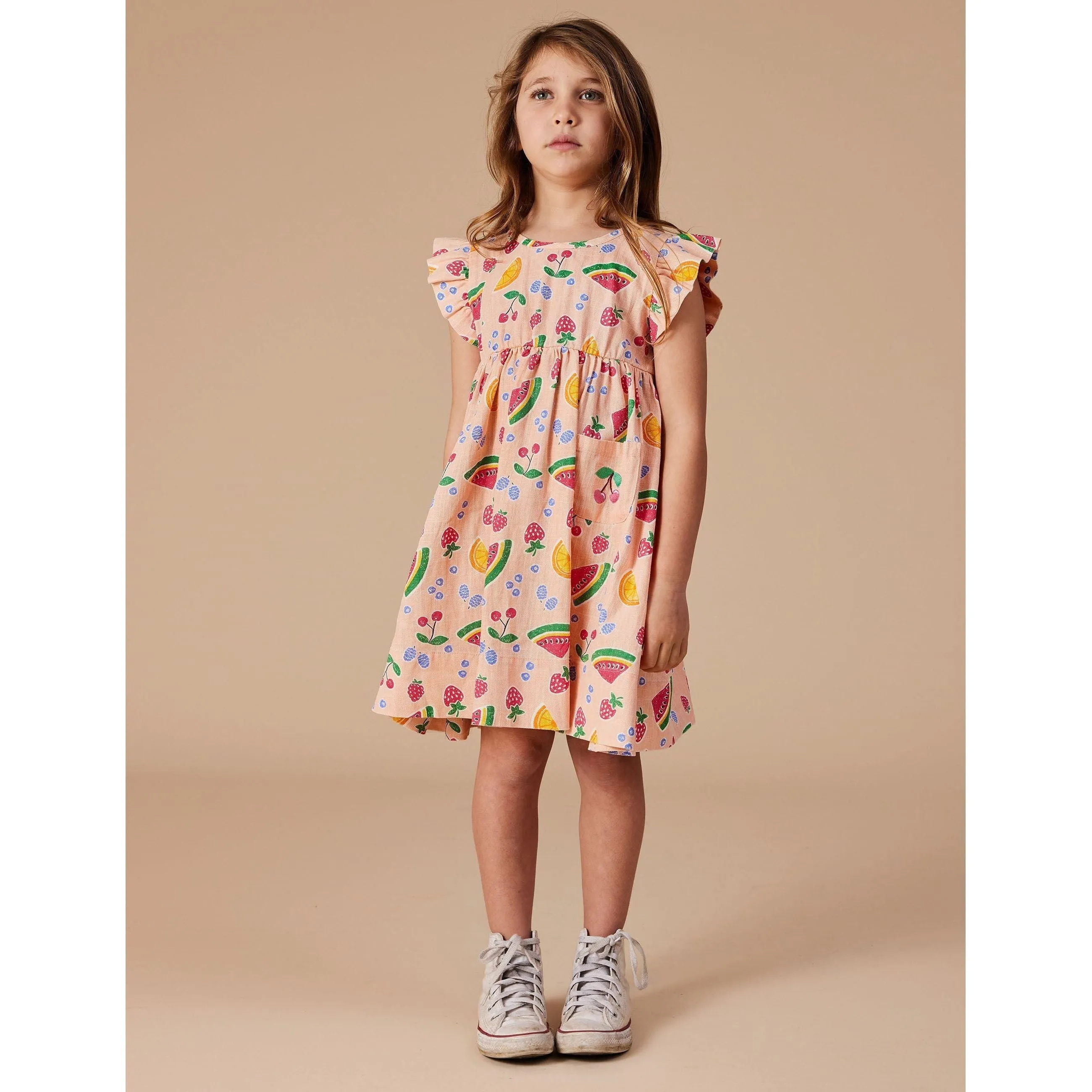 Lyla Linen Dress Fruit Salad