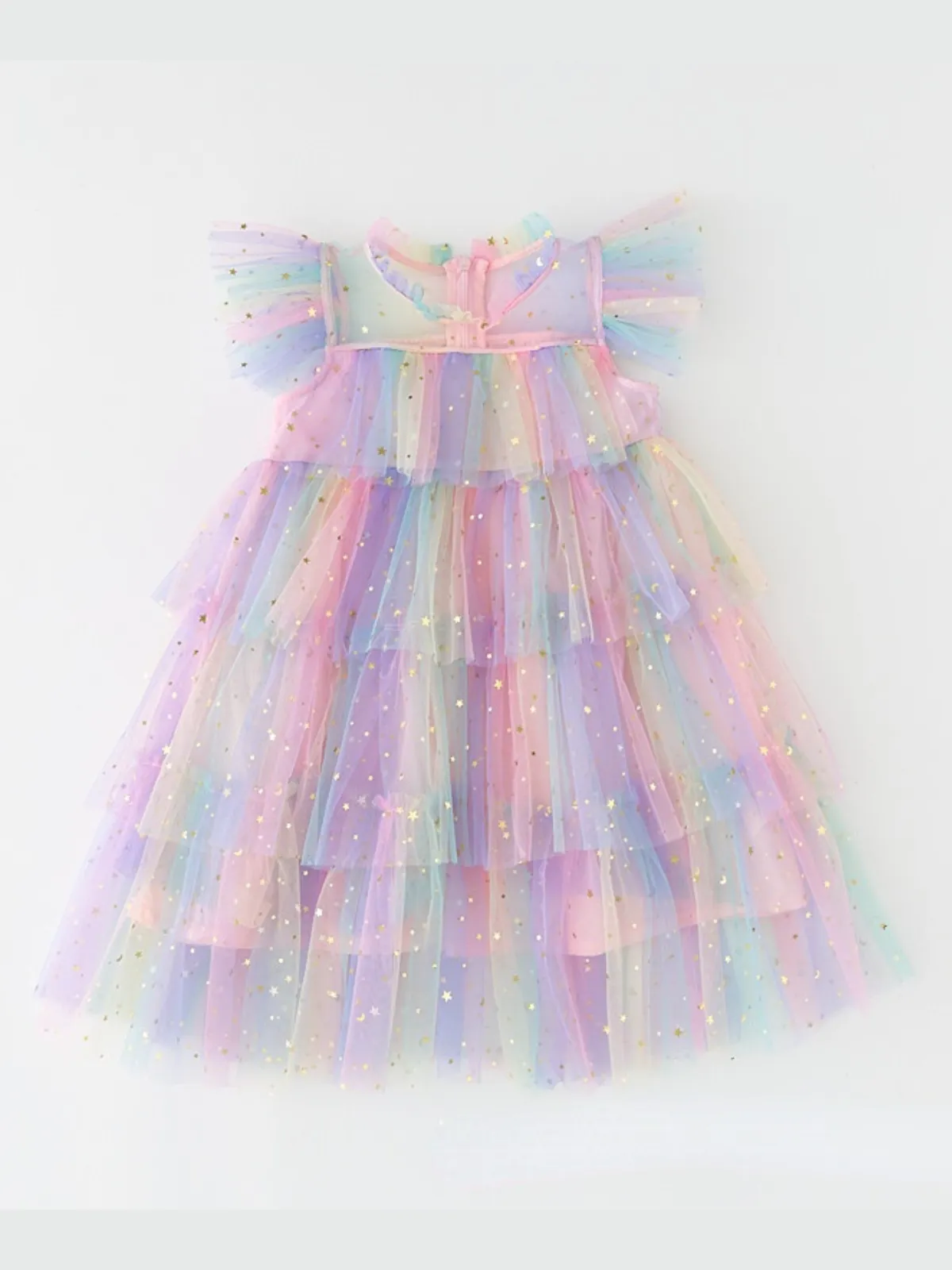 Make It Magical Rainbow Tiered Dress