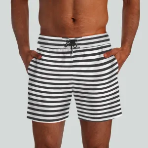 Malibu Black & White Boardshorts