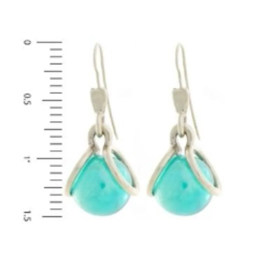 Marble Mod Hook Earrings