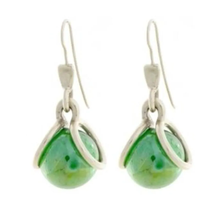 Marble Mod Hook Earrings