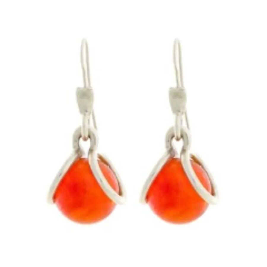 Marble Mod Hook Earrings