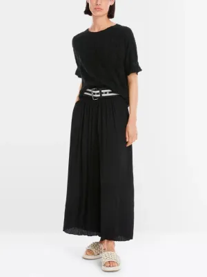 Marc Cain Black T Shirt In Textured Design
