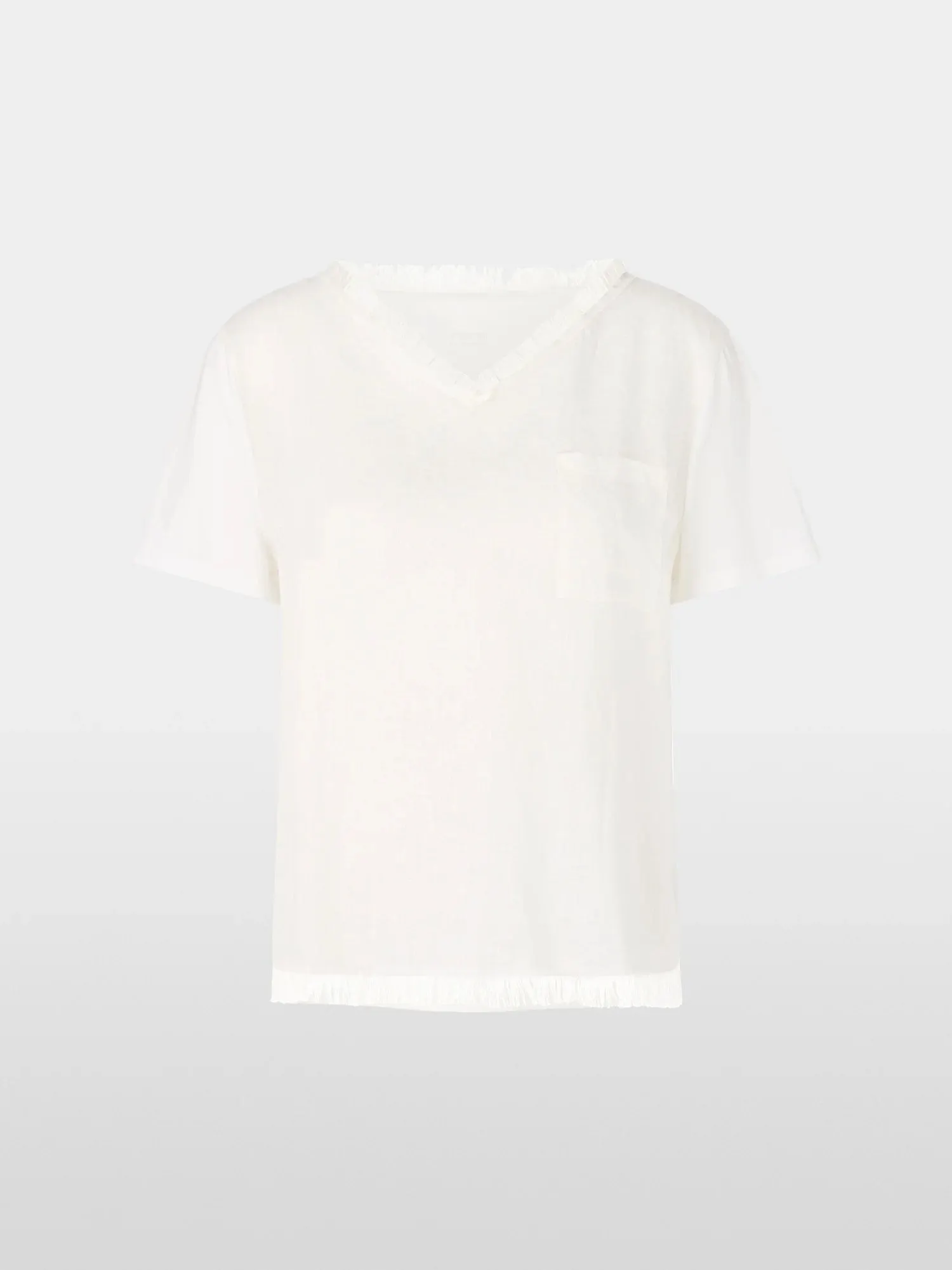 Marc Cain White Airy T-shirt with linen