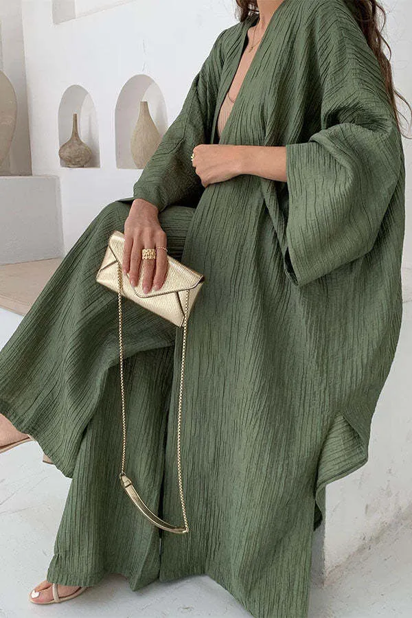 Marina® | Relaxed cardigan and trousers set