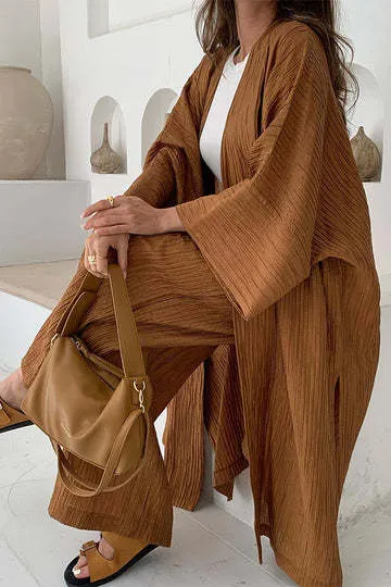 Marina® | Relaxed cardigan and trousers set