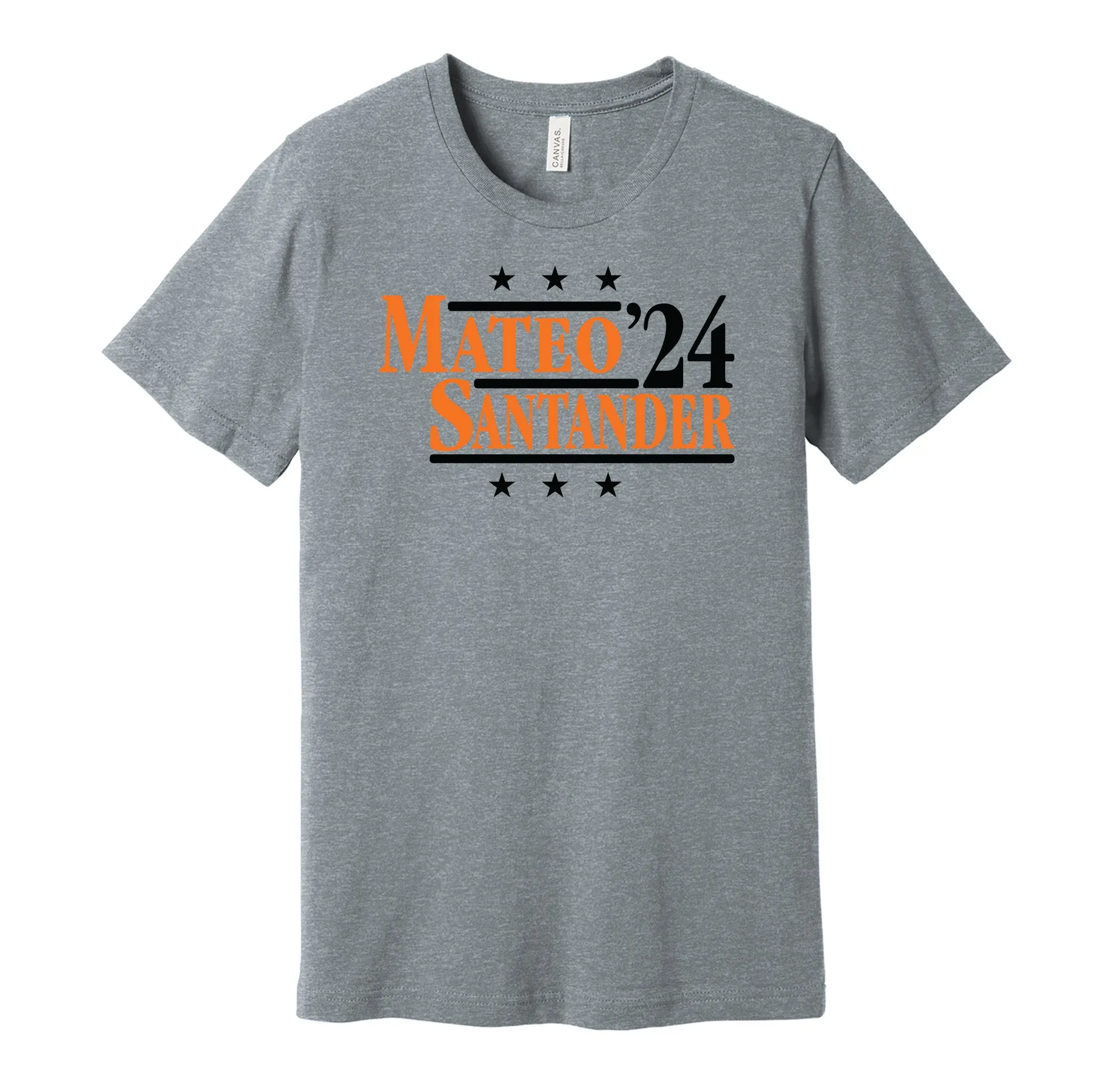 Mateo & Santander '24 - Baltimore Baseball Political Campaign Parody T-Shirt - Hyper Than Hype Shirts