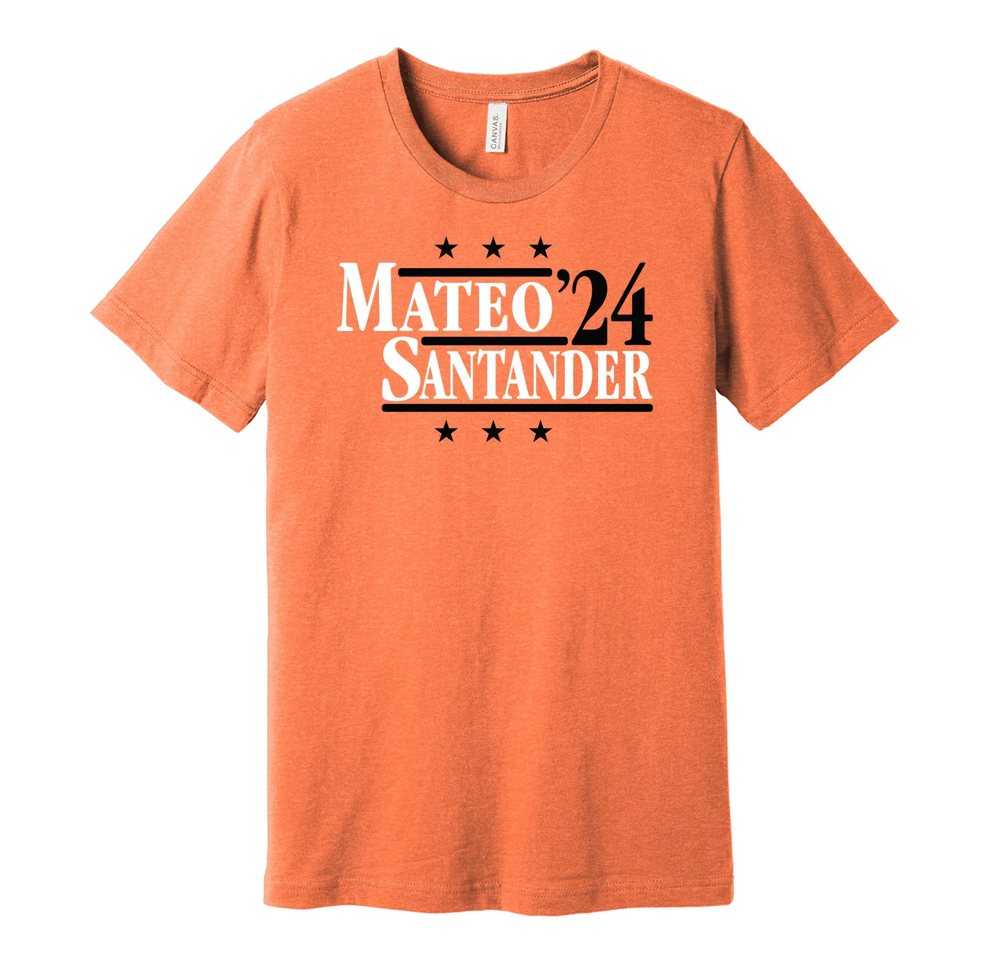 Mateo & Santander '24 - Baltimore Baseball Political Campaign Parody T-Shirt - Hyper Than Hype Shirts