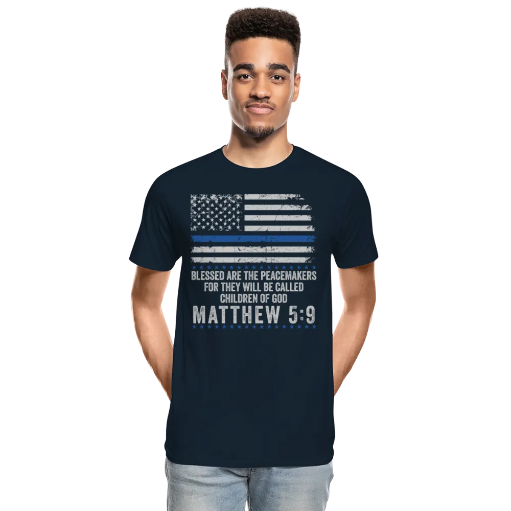 Matthew 5:9 Men’s Premium Organic T-Shirt (CK1843)