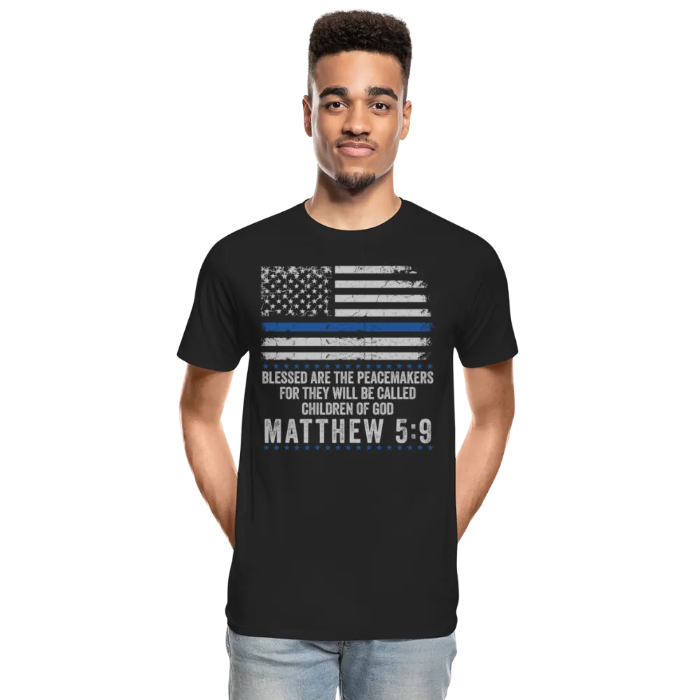 Matthew 5:9 Men’s Premium Organic T-Shirt (CK1843)