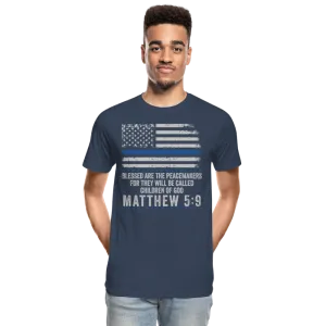 Matthew 5:9 Men’s Premium Organic T-Shirt (CK1843)