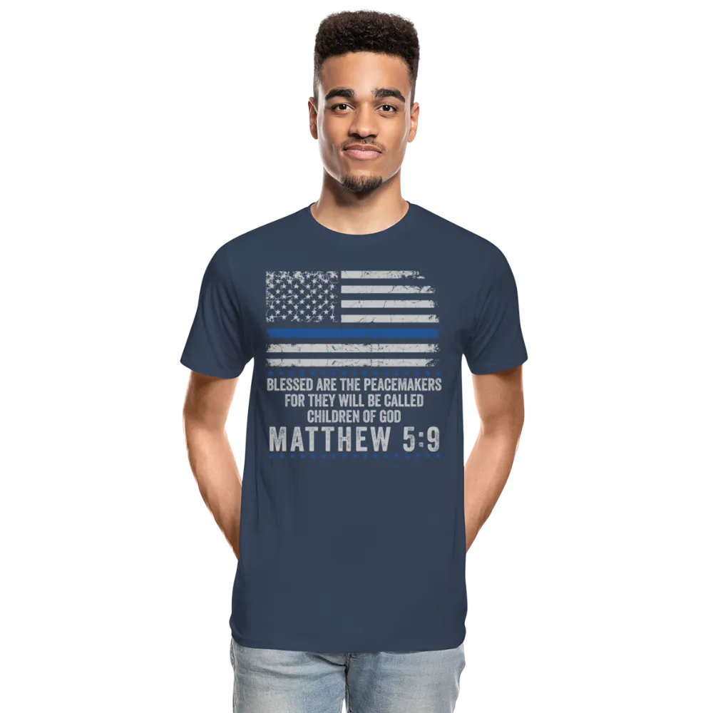 Matthew 5:9 Men’s Premium Organic T-Shirt (CK1843)