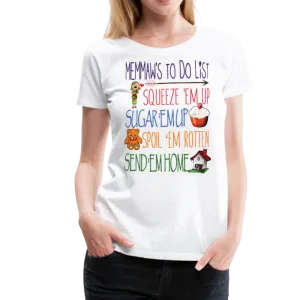 Memaw's ToDo List Women’s Premium T-Shirt (CK1617)